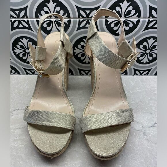 Calvin Klein Noella Gold Metallic Wedge Sandal - Picture 4 of 11